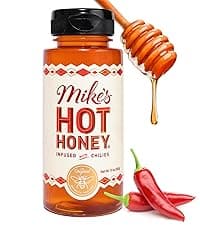 Mike's Hot Honey, America's #1 Brand of Hot Honey, Spicy Honey Infused with Chili Peppers, Certified Kosher, Gluten-Free, Paleo-Friendly, Sweet Heat, Perfect for Hot Sauce Lovers (10oz Bottle, 1 Pack)