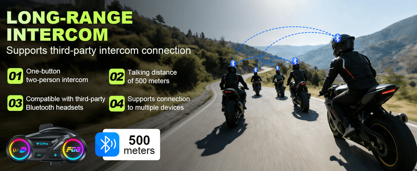 Motorcycle Helmet Bluetooth, DOT Approved Modular Motorcycle Helmets with Dual Visor, Flip Up Full Face Helmet for Adults Men Women