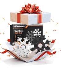 Stocking Stuffers Gifts for Men 18-in-1 Snowflake Multitool, Christmas Birthday Gifts for Men Dad Husband Him Grandpa, White Elephant Gifts for Dad Who Have Everything, Cool Gadgets Tools