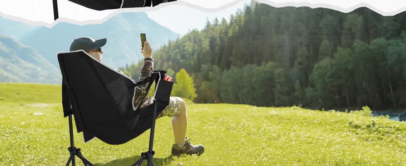 Fragess Portable Hammock Camping Chair with Adjustable Back, Folding Hammock Chair Supports 330lbs, Camping Swing Chair for Adults, Camping Hammock Chair for Lawn, Concerts, Backyard, Stargazer