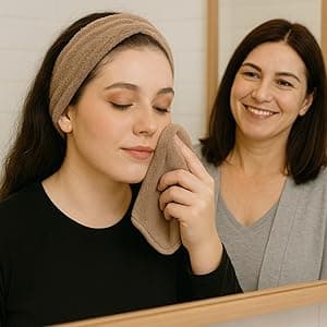 Eco Friendly Unique Natural Gift Beauty Set – Bamboo Makeup Brushes, Vegan Bamboo Roller & Soft Face Towel – Organic Self-Care Box for Women & Teens, Perfect Birthday , Holiday Present”