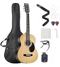 VEVOR Acoustic Guitar, Classical Guitar Starter Kit for Beginners, with Nylon Strings, Basswood Guitar, for Kids Adults Girls Boys Students