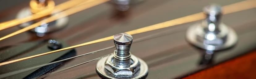 Guyker Guitar Locking Tuners (6 for Right) - 1:18 Lock String Tuning Key Pegs Machine Head with Hexagonal Handle Replacement for ST TL SG LP Style Electric, Folk or Acoustic Guitars - Chrome