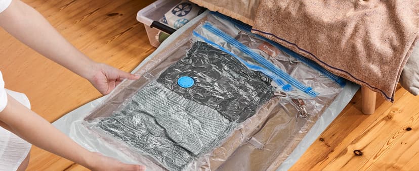 Saker Vacuum Storage Bags with Electric Pump, Space Bags Vacuum Storage Bags, 2-in-1 Pumping and Inflation, 15 Pack (3 Jumbo,3 Large,3 Medium,3 Small,3 Roll Up Bags) for Clothes, Bedding, Travel