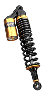 GZYF 13.4 inch Universal Motorcycle Rear Air Shock Absorbers 340mm for HONDA for Suzuki for Yamaha for Kawasaki ATV Go Kart Quad Dirt Sport Bikes,Gold