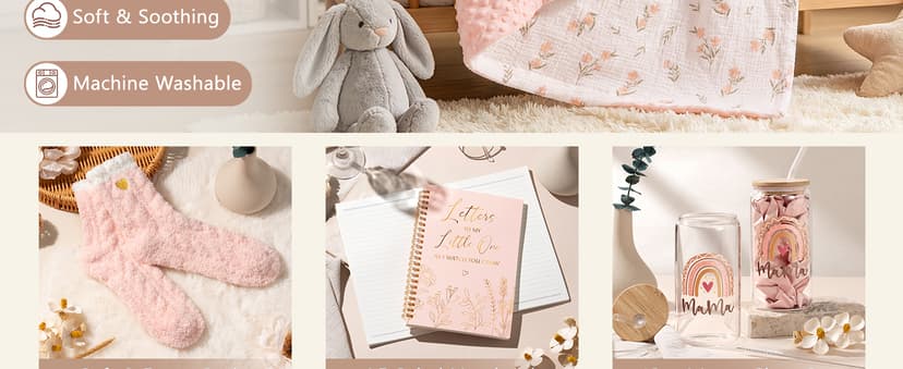 Postpartum After Birth Essentials Kit Pregnancy Gift Basket for Expecting Pregnant First Time Mom Gender Reveal Push Present New Mom Care Package Postpartum Essential Pregnancy Gifts for New Mom to Be B0GXZYZQVB
