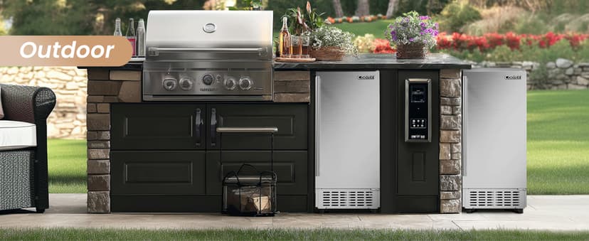 15” Under Counter Ice Maker Machine, 130 Lbs/Day with 30 LBS Storage Bin, Built-in Freestanding Stainless Steel Ice Maker with Auto-Cleaning, Smart LCD Panel, for Commercial & Home Outdoor Use