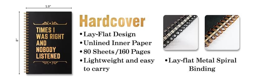 My Favorite Coworkers Gave Me This Hardcover 160 Pages Spiral Notebook, Funny Coworker Leaving Gifts, Sarcastic Farewell Gifts, Goodbye Gifts for Coworker, Coworker Birthday Gift, New Job Gifts