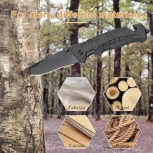 Corfara Engraved Black Pocket Knife for Stepfather Birthday Gifts - Dad & Father's Day Gift from Daughter & Son - Thank You for Being the Dad You Didn't Have to Be