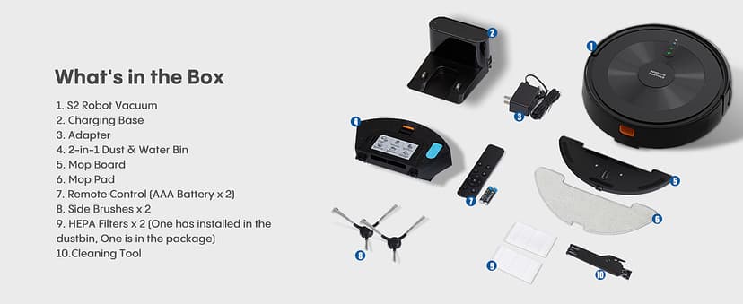 Robot Vacuum and Mop:4000Pa 3-in-1 Robotic Vacuum Cleaner with Intelligent Navigation, Alexa & APP Control, Schedule Cleaning, Slim and Quiet, Robotic Vacuum Perfect for Pet Hair, Hard Floor, Carpet