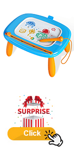 Kikidex Magnetic Drawing Board, Toddler Girl Toys for 1-2 Year Old, Doodle Board Pad Learning and Educational Toys for 1 2 3 Year Old Baby Kids Birthday Gift(Soft Pink)