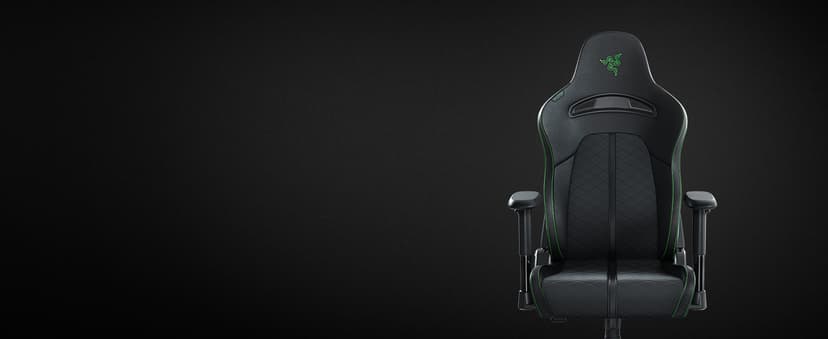 Razer Enki X Essential Gaming Chair: All-Day Comfort - Built-in Lumbar Arch - Optimized Cushion Density - Dual-Textured, Eco-Friendly Synthetic Leather - Adjustable 152-degree Recline - Black