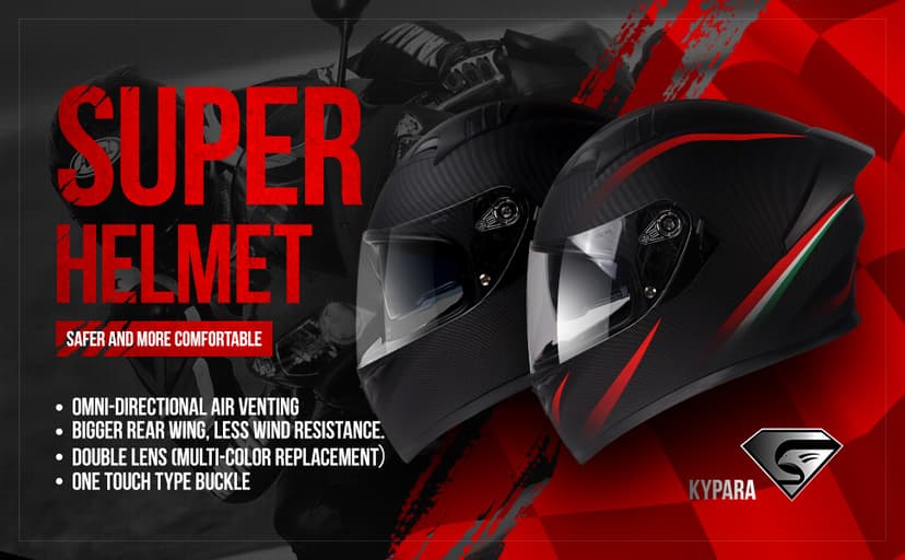 KYPARA Full Face Motorcycle Helmet with Internal Tinted Visor & DOT Approved for Moped ATV Cruiser Scooter (Matt Black, Large)