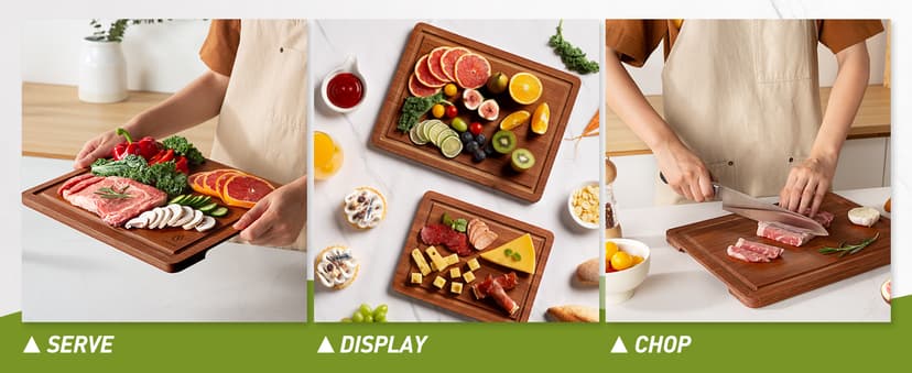 Bamboo Cutting Board Set Non Slip Feet Over Sink Gifts Best Mama Mommy Bonus Busy Mom Ever Christmas Xmas Birthday Law Step Stepmom Stepmother Who Have Everything Good Unique Useful Present