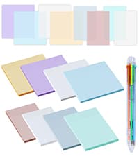 Hommie Dog Sticky Notes Set, Planner Sticky Note Dividers Tabs 300 Sheets, Cute Animals Shape Markers Flags Self-Stick Memo Pads for Dog Lovers Home Office School Supplies B0C5X9KNP4