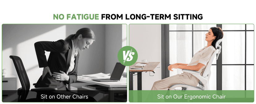 GTPLAYER Office Chair, Home Ergonomic Desk Chair with High Back Mesh, Mesh Office Computer Desk Chairs with Adjustable Lumbar Support, Rolling Work Swivel Task Chairs with 3D Armrests and Headrest