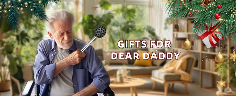 TUKUOS Telescoping Back Scratcher with 4Pcs Detachable Scratching Heads, Fathers Day Dad Gifts for Men Back Scratcher for Men/Dad/Women