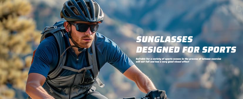 STORYCOAST Polarized Sports Sunglasses for Men Women Unbreakable Frame Cycling Fishing Driving