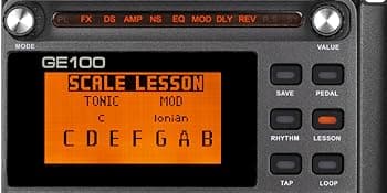 MOOER GE100 Multi-Effects Guitar Pedal with 80 Presets, 66 Effects, Loop and 40 Drum Rythm. Distortion, Expression Volume Wah Pedal, Tap Tempo, Headphone Out, LED Screen, Tuner