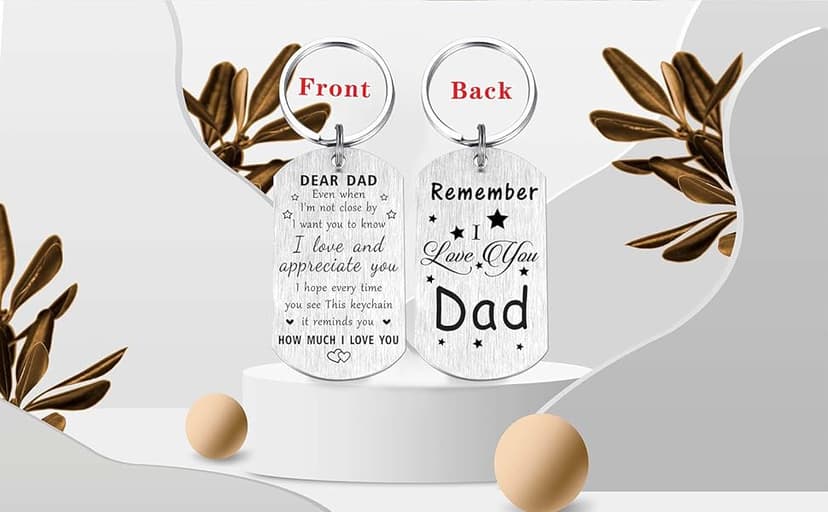 Resdink Dad Gifts from Daughter Son- Remember I Love You Dad Birthday Christmas Fathers Day Keychain