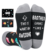 HAPPYPOP Novelty Family Gifts - Gifts For Son Uncle Brother Grandson Nephew, Funny Men Socks