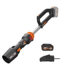 WORX WG505 Trivac 12 Amp 3-in-1 Electric Leaf Blower/Leaf Vacuum/Mulcher, Metal Impeller for Fine Mulching