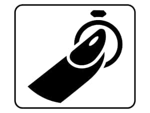 Wooden Ring Holder For Jewelry | 1 Piece | Black Walnut Wood & Brass Stand | Gift For Men & Women, Engagement, Wedding & Anniversary | Him & Her Rings Modern Display | Fits Any Band Size 00 Up