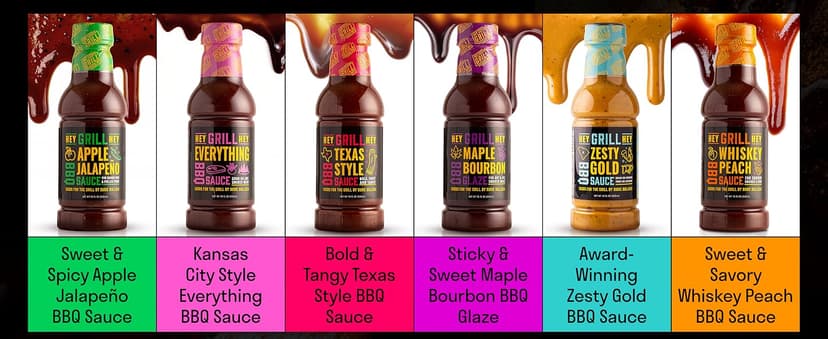 Hey Grill Hey | Texas BBQ Sauce | Brisket Sauce | BBQ Glaze | Beef Marinade | Grilling Essentials | Texas Style