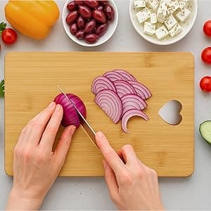 Friend Kitchen Gift Bamboo Cutting Board Decorative Unique Birthday Present Xmas Charcuterie Boards for Friends Christmas Wooden Cheese Board Thanksgiving Friendship Gifts Chopping Board