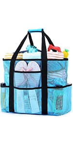 Becokan Beach Bags for Women Large Waterproof Beach Tote Bag Zipper Beach Bags Waterproof Sandproof Swim Pool Bag Large Tote