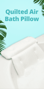 Bath Haven Bath Pillow for Bathtub - Full Body Mat & Cushion Headrest for Women and Men, Luxury Pillows for Neck and Back in Shower Tub or Jacuzzi - Powerful Suction Cups - Spa Accessories (Classic)