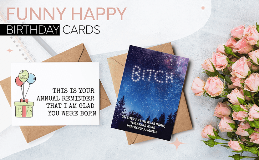 Half a Hundred Birthday Card - Funny 50th Birthday Gifts for Women Men - 50 Year Old Party Supplies Decorations for Him Her - Sarcastic Rude Fiftieth Milestone Bday Present for Mom Dad Husband Wife