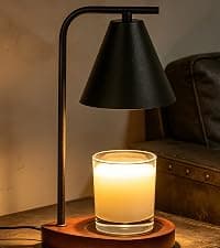 Candle Warmer Lamp with Timer Dimmer, Birthday Gifts for Mom Women Friend Sister, House Warming Gifts, Vintage Clear Wax Melt Warmer, Fall Decorations Office Apartment Dorm Room Home Decor