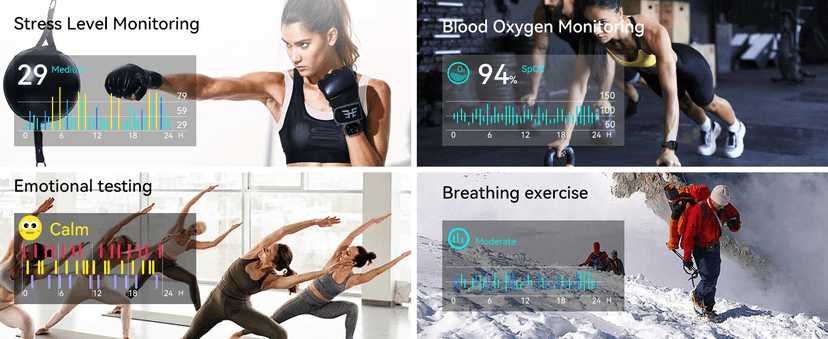 Smart Watch for Men GPS, 2.06"HD Colorful AMOLED, 2026 Multisport Fitness Tracker with Bluetooth Call/Compass/Barometer/Altitude 5ATM Water-Resistance Heart Rate/Sleep Monitor, Outdoor for Android iOS