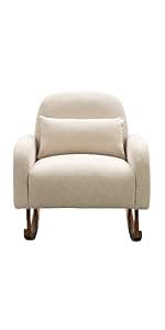 Nurture& The Manual Glider Premium Modern Recliner Nursery Glider Chair with Spill, Stain Proof Fabric | Designed with a Thoughtful Combination of Function and Comfort | Water Repellant (Gray)