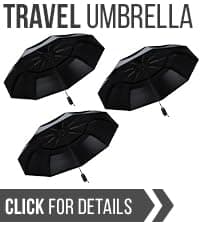 REPEL Windproof Travel Umbrella - Compact & Withstands Winds up to 85MPH , Strongest Premium Auto Folding Umbrella for Rain and Sun - Durable, Light & Portable for Women & Men , Fits Backpack & Cars