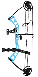Compound Bow Package for Youth & Adults,Beginners and Women,22.5"-30" Draw Length,10-50 Lbs Draw Weight,290fps,Limbs Made in USA,Hunting Bow Archery Set
