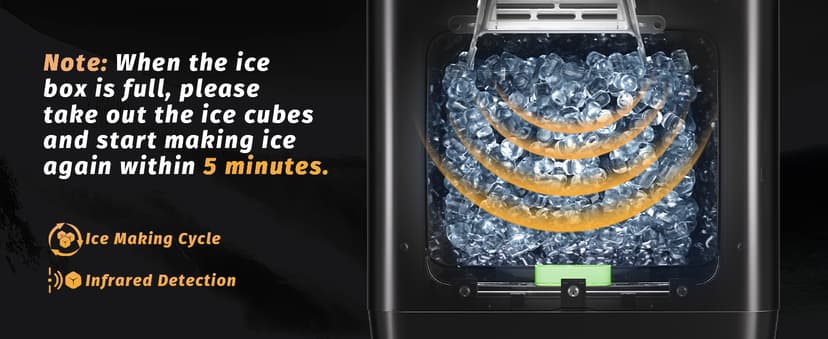 INOVIVA Nugget Ice Maker, 40 lbs/24H Soft & Chewable Nugget Ice Machine with 1.2-Gallon Tank, Automatic Water Refill, Preset Timer & Self-Cleaning, Countertop Pellet Ice Maker for Home & Kitchen