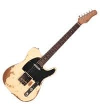KGD Solid Electric Guitar Consists of a Roasted Mahogany Body and Maple Neck,Professional/Full Size Mercury Electric Guitar for Adults
