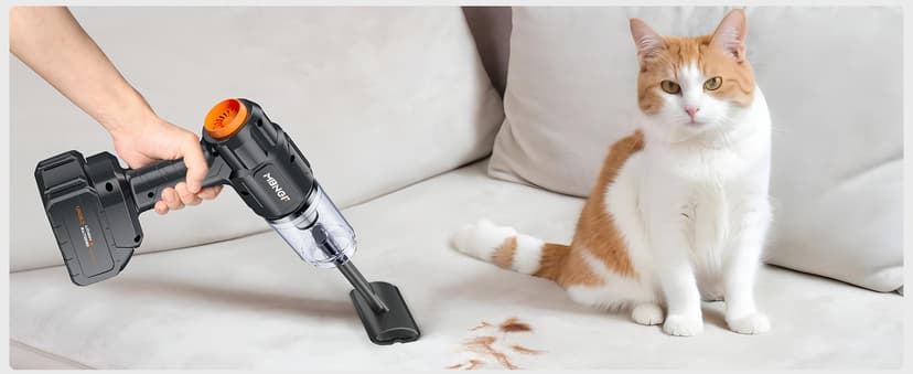 Car Vacuum Portable Cordless,35000PA High Power Suction & Blower, Handheld Vacuum Cleaner for Car, Home, Desktop, Keyboard(Fog Black)