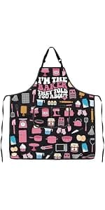 WSNANG Funny Baking Aprons with Pockets In My Baking Era Apron Bakers Gifts Pastry Chef Gift B0CZNY4F2J