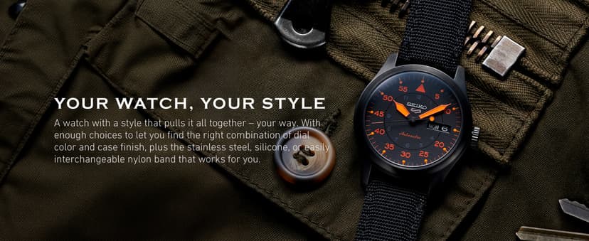 SEIKO Automatic Watch for Men 5-7S Collection - with Day/Date Calendar, Luminous Hands, Stainless Steel Case & Bracelet