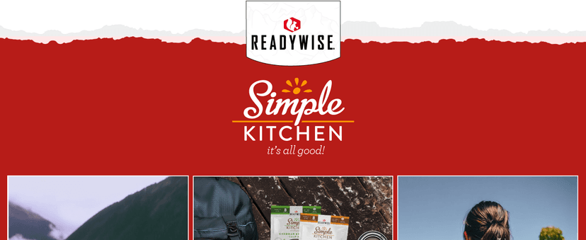 READYWISE - Simple Kitchen, Soup Favorites, Variety Pack, 8 Servings Per Pouch, Soup Mix, Family Size, MRE, Freeze Dried Food, Ready To Eat Meals, Hiking & Backpacking Food, Soup for Family, Pack of 4
