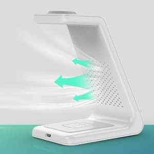 3 in 1 Wireless Charging Station, 2026 Upgraded Fast Desk Charger Station for iPhone 17 16 15 14 13 12 Pro Max Plus, Charger Stand for Apple Watch 11 10 9 8 7 6 5 4 3 2 Ultra SE, Airpods 4 3 2 Pro