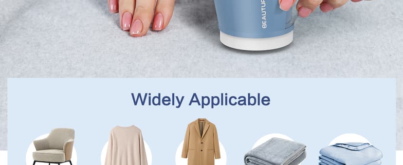 BEAUTURAL Fabric Shaver, Rechargeable Lint Remover for Clothes, Electric Lint Shaver with 6-Leaf Blades, Sweater Shavers to Fuzz, Lint Balls, Pillings, Bobbles for Clothes and Furniture