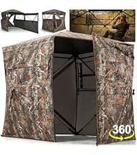 HUNTSEN Fishing Waders for Men Women - 2-Ply Nylon/PVC Waterproof Hunting Chest Waders with Boot Hanger&Phone Case, Size10-12