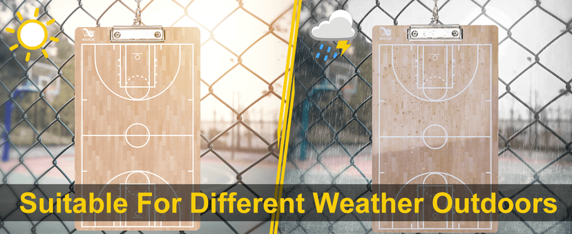 WISYOK Double-Sided Basketball Coaching Clipboard, Dry Erase Board for Coaches, Ideal Basketball Coach Gift