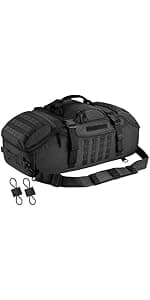 Hannibal Tactical 65L Large Duffle Bag, 3-in-1 Tactical Backpack MOLLE Pack for Sports, Gym, Outdoor, Olive Green