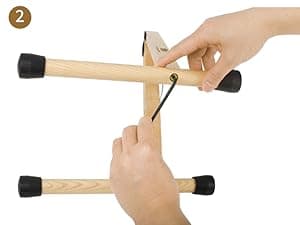 MUSO Guitar Stand,Acoustic Guitar Stand,Wood Classical Electric Guitar Stand,Foldable Bass Guitar Stand,Guitar Accessories also fit Bass,Violin,Ukulele(Zebra)