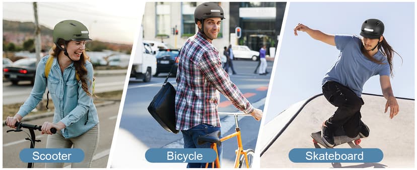 Bike Helmet, Shinmax Adult Cycling Helmet with USB Rechargeable LED Front and Back Light Bicycle Helmets for Men Women